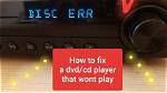 Why Is My Cd Player Not Playing Dvd?