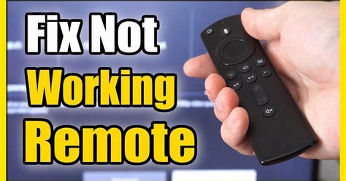 Why Is My Remote Not Working and Red Light Flashing?