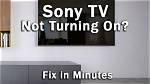 Why Is My Sony Tv Not Working?