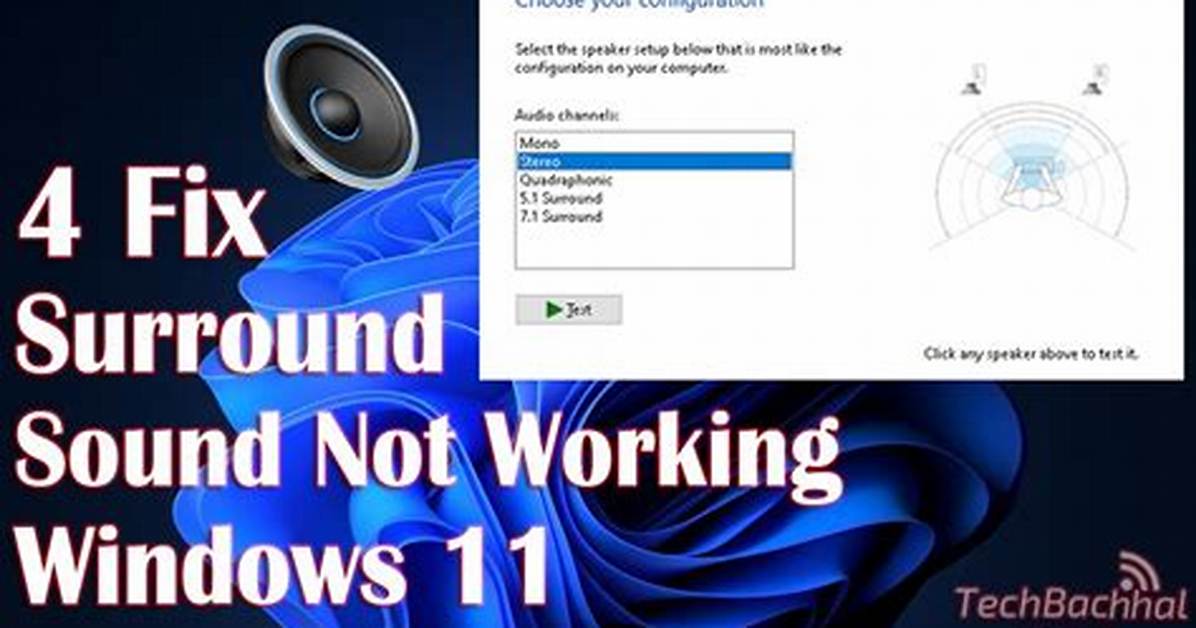 Why Is My Surround Sound Not Working on My Tv?